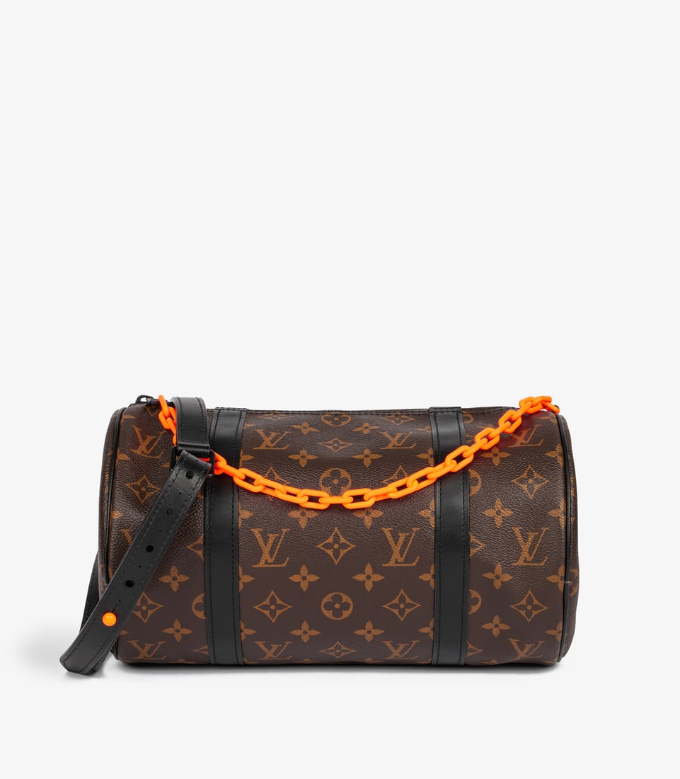 Louis Vuitton x Virgil Abloh Brown Monogram Coated Canvas & Black Calfskin Leather Solar Ray Papi...: Title: Louis Vuitton x Virgil Abloh Brown Monogram Coated Canvas & Black Calfskin Leather Solar Ray Papillo Description: Louis Vuitton x Virgil Abloh Brown Monogram Coated Canvas &