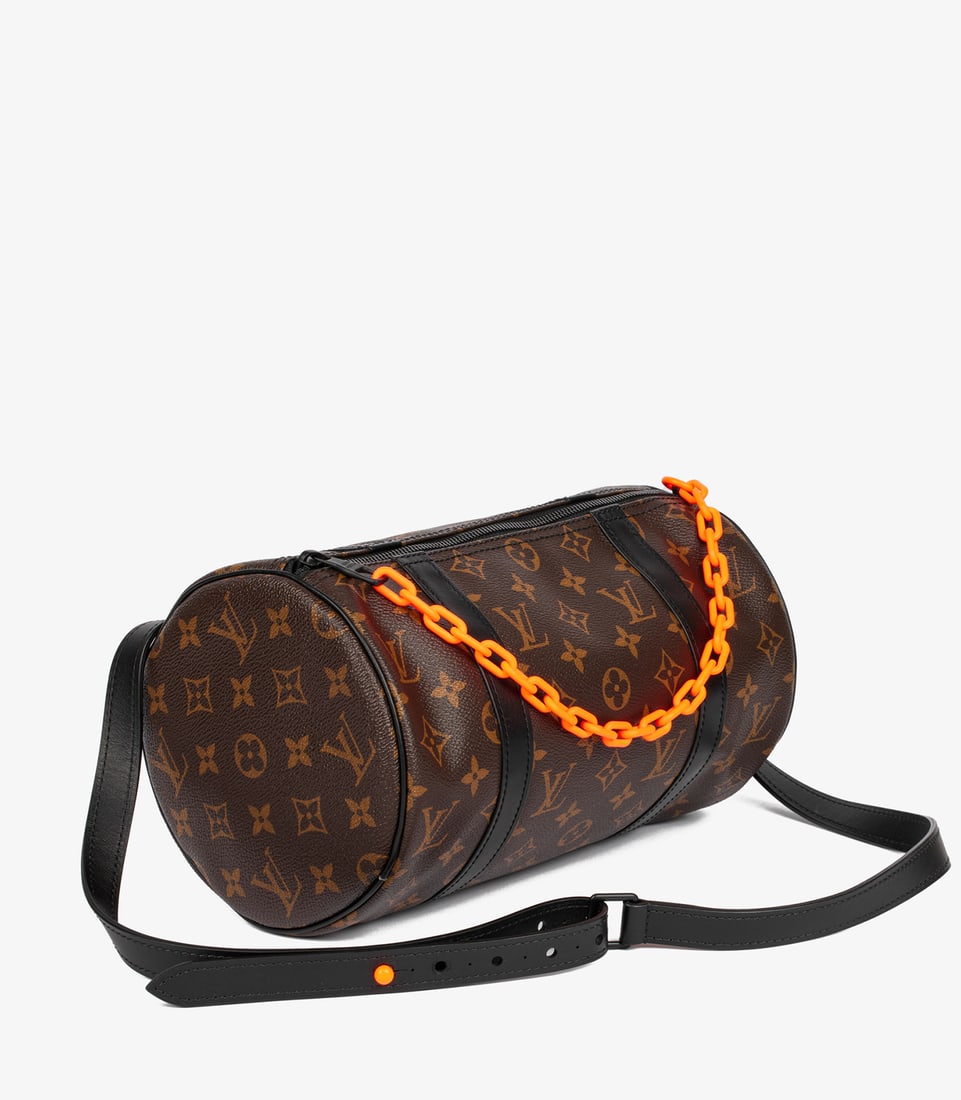 Louis Vuitton x Virgil Abloh Brown Monogram Coated Canvas & Black Calfskin Leather Solar Ray Papi... - 3
