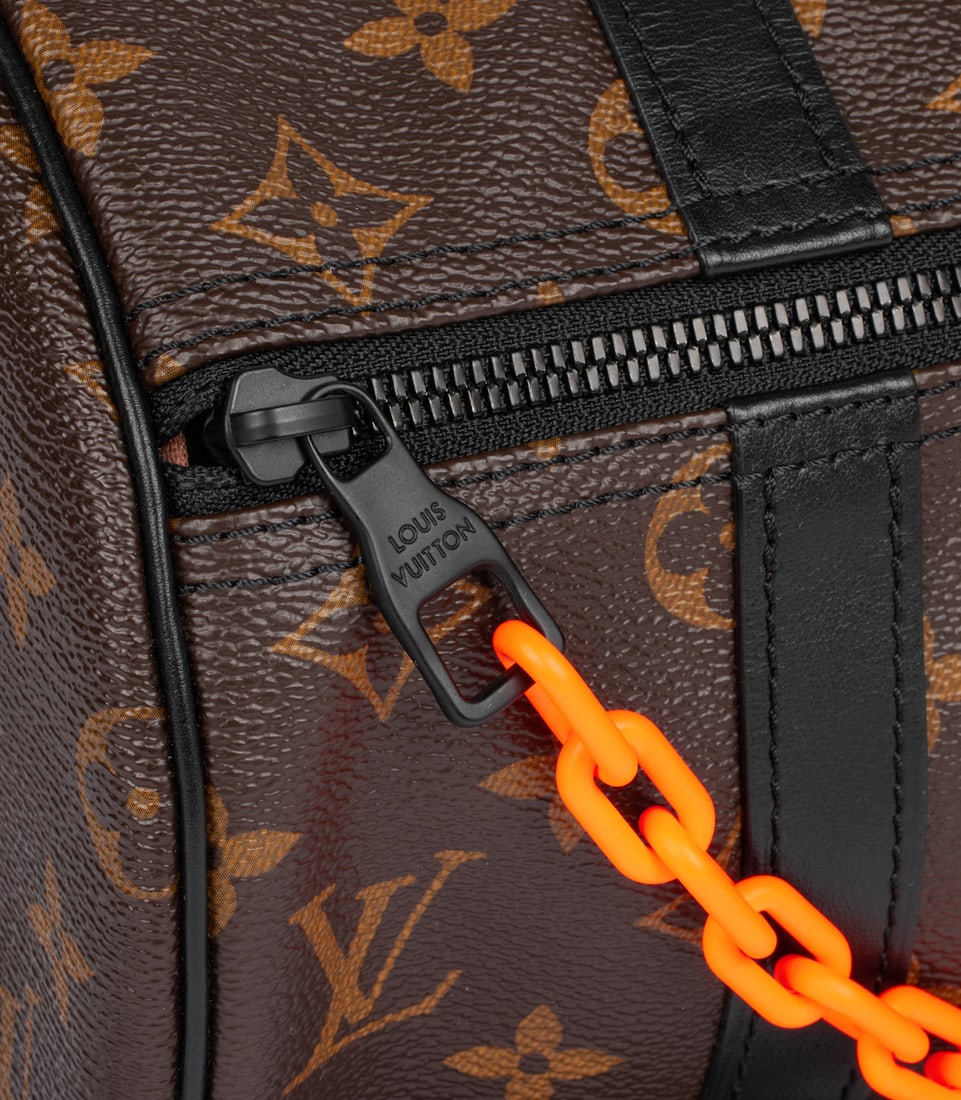 Louis Vuitton x Virgil Abloh Brown Monogram Coated Canvas & Black Calfskin Leather Solar Ray Papi... - 8