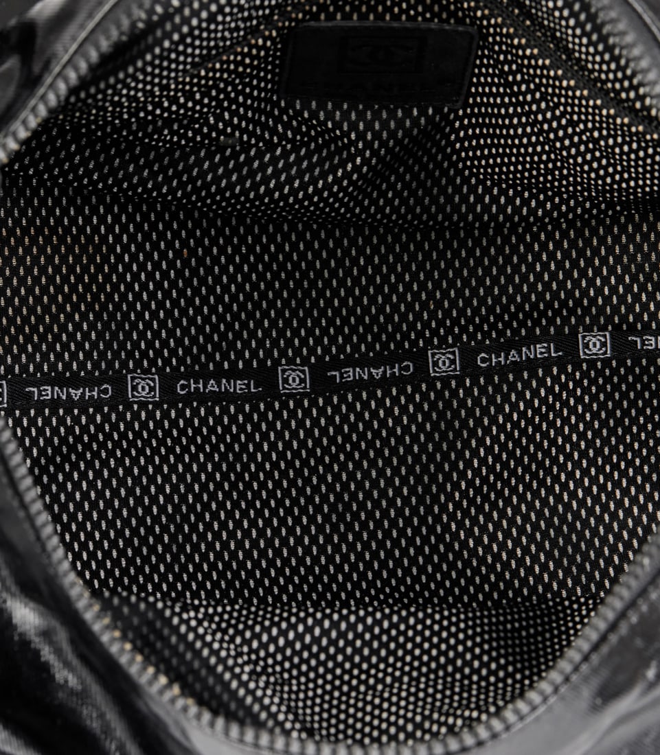 Chanel Black Vinyl & Mesh Sports Line Duffle Bag - 11