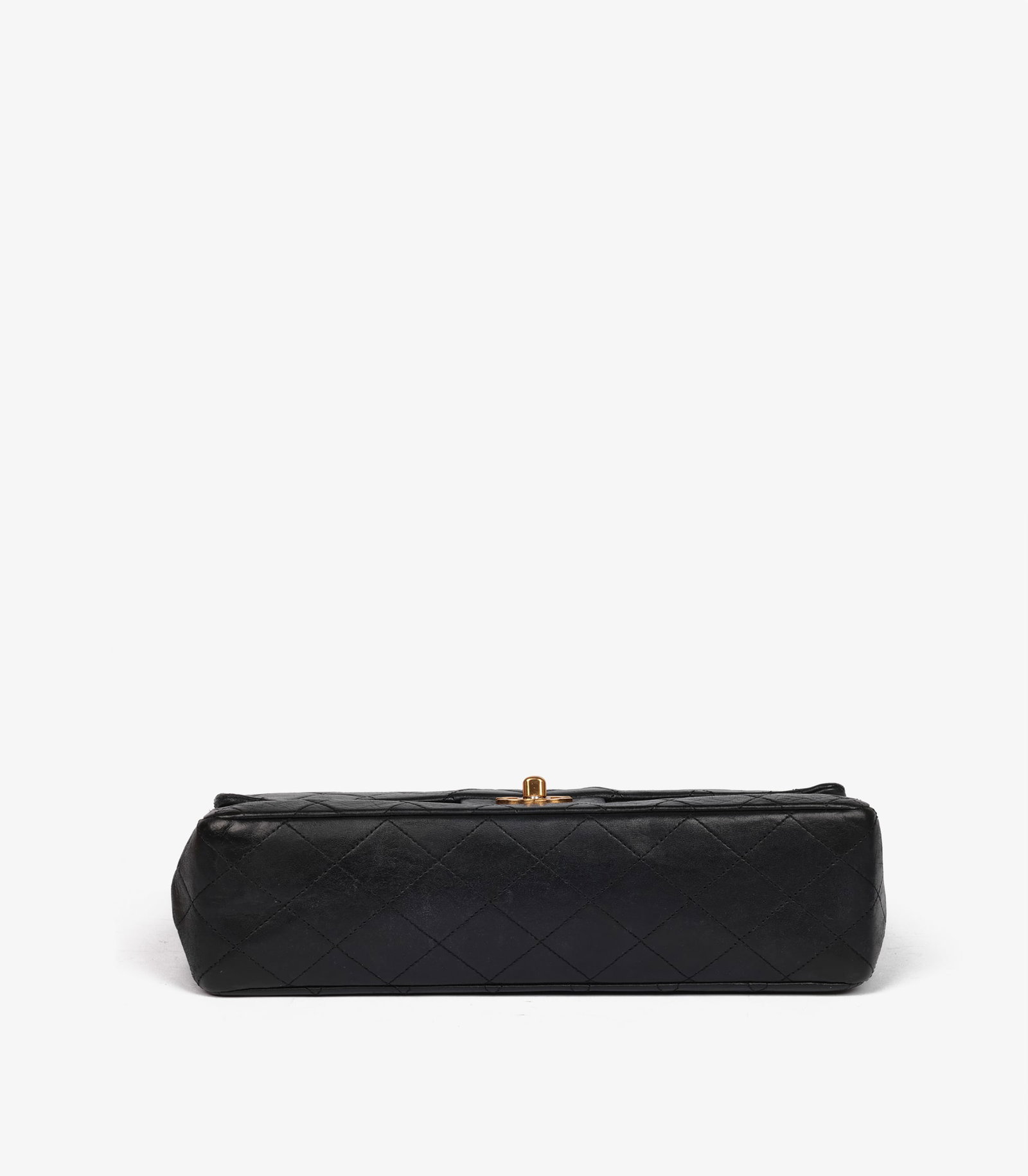 Chanel Black Quilted Lambskin Leather Vintage Medium Classic Double Flap Bag - 7