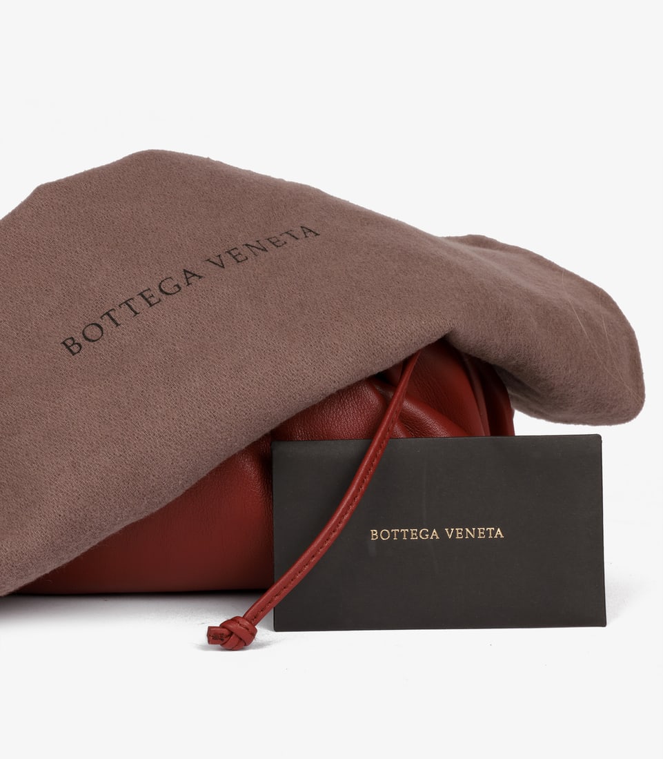 Bottega Veneta Brick Calfskin Leather Mini The Pouch - 11