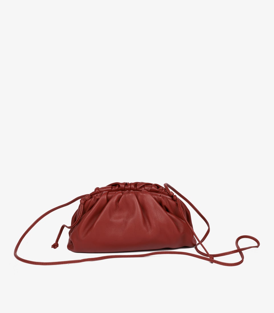 Bottega Veneta Brick Calfskin Leather Mini The Pouch (1 of 11)