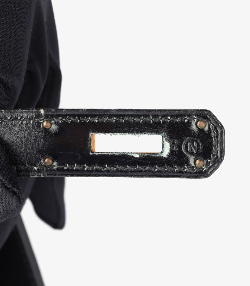 Hermès Black Box Calf Leather Vintage Kelly 32cm Sellier - 10