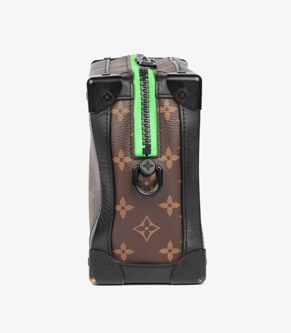 Louis Vuitton x Virgil Abloh Brown Monogram Coated Canvas & Black Calfskin Leather Zoooom with Fr... - 4