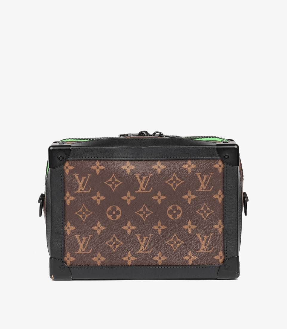 Louis Vuitton x Virgil Abloh Brown Monogram Coated Canvas & Black Calfskin Leather Zoooom with Fr... - 5