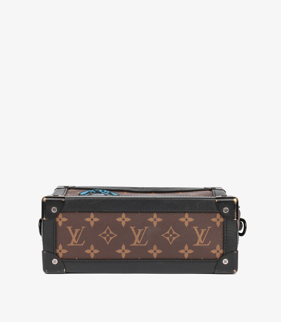 Louis Vuitton x Virgil Abloh Brown Monogram Coated Canvas & Black Calfskin Leather Zoooom with Fr... - 6