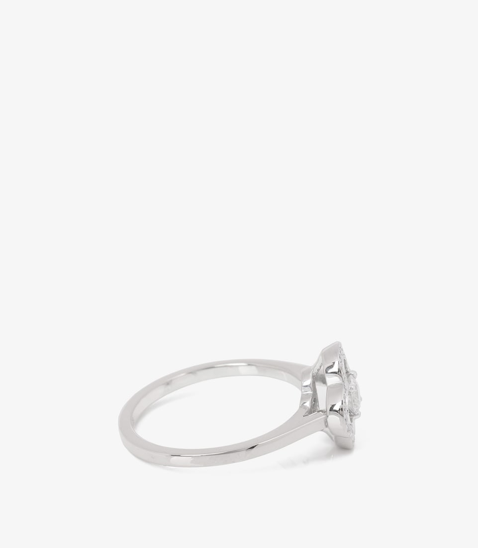 Louis Vuitton Brilliant Cut Diamond 18ct White Gold Les Ardentes Ring - 4