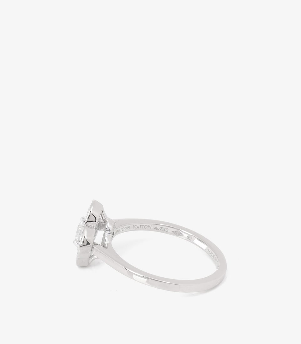 Louis Vuitton Brilliant Cut Diamond 18ct White Gold Les Ardentes Ring - 5