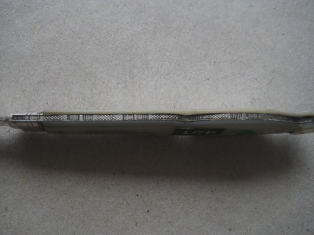 Victorian Mother of Pearl Hafted Silver Bladed Folding Fruit Fork - 7