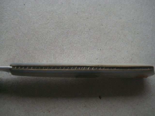 George V Mother of Pearl Hafted Silver Bladed Folding Fruit Knife - 6