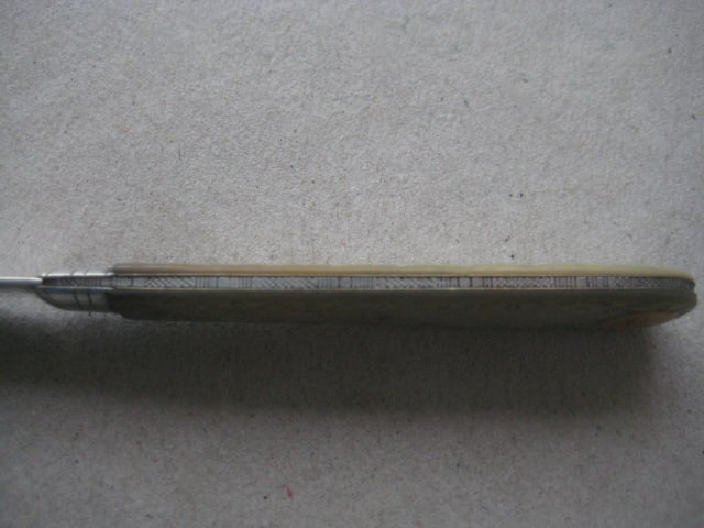 Victorian Mother of Pearl Hafted Silver Bladed Folding Fruit Knife - 6