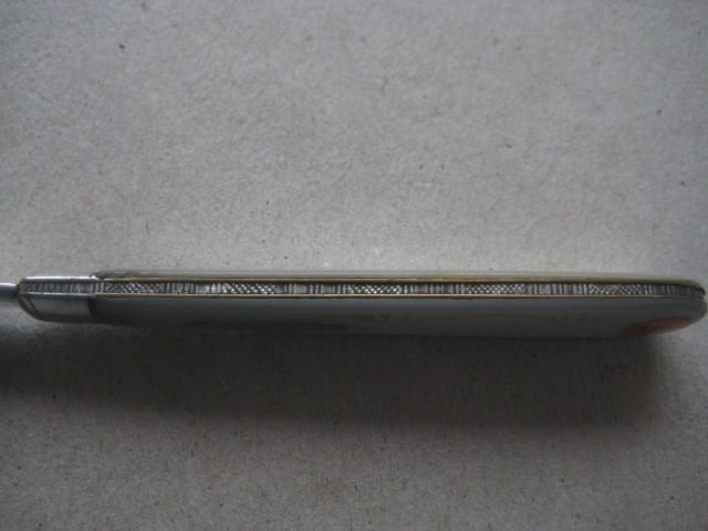 Victorian Mother of Pearl Hafted Silver Bladed Folding Fruit Knife - 6