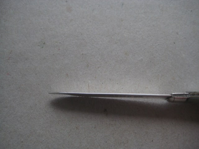 Victorian Mother of Pearl Hafted Silver Bladed Folding Fruit Knife - 7