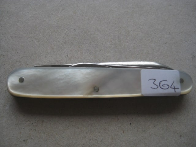 Victorian Mother of Pearl Hafted Diamond Jubliee 1897 Penknife - 12