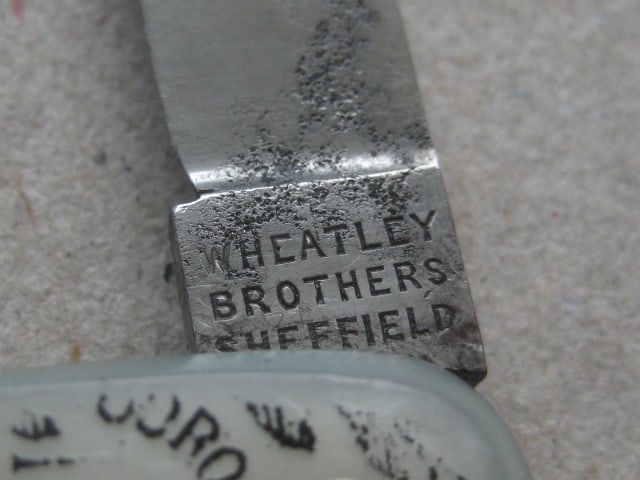 Victorian Mother of Pearl Hafted Diamond Jubliee 1897 Penknife - 4