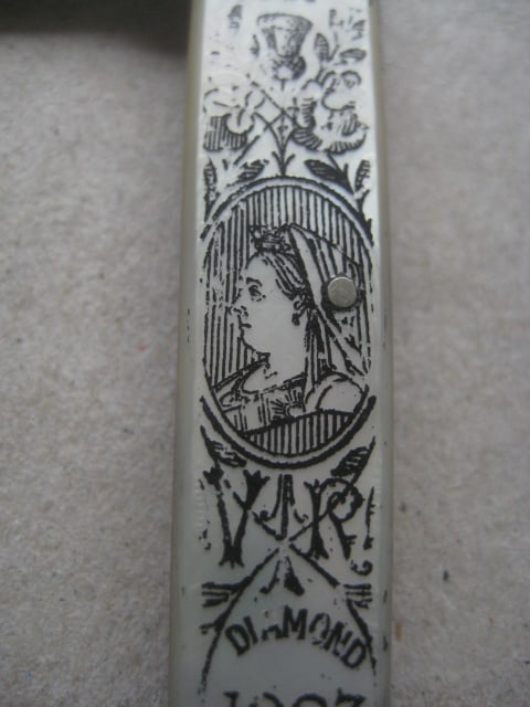 Victorian Mother of Pearl Hafted Diamond Jubliee 1897 Penknife - 7