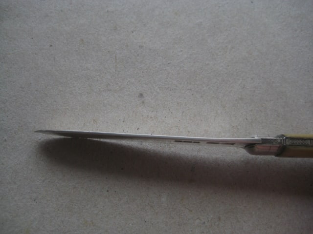 Rare Victorian Bone Hafted Silver Bladed Folding Fruit Knife - 7