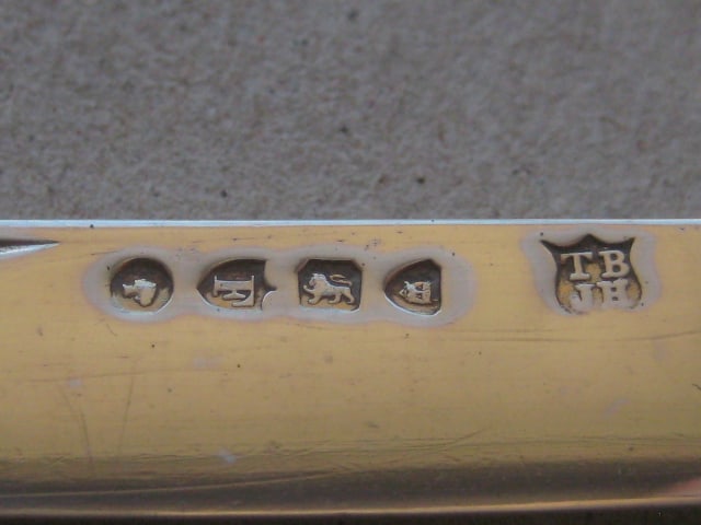 Rare London Hallmarked Mother of Pearl Hafted Silver Bladed Folding Fruit Knife - 3