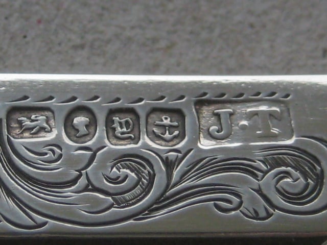 Victorian Mother of Pearl Hafted Silver Bladed Folding Fruit Knife - 6