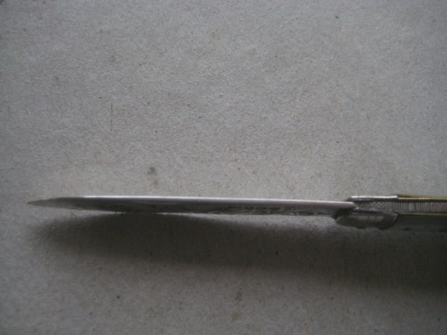 Victorian Mother of Pearl Hafted Silver Bladed Folding Fruit Knife - 9
