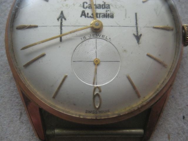Vintage Gents Verity Canada Australia Engraved Wrist Watch - 7