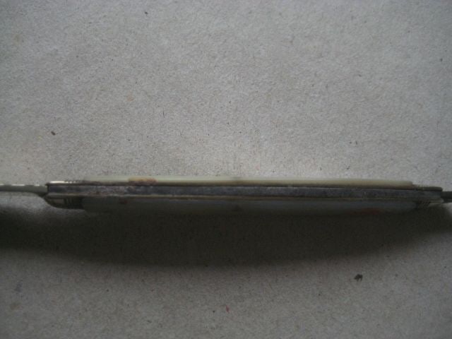 William IV Mother of Pearl Hafted Twin Bladed Folding Fruit Knife - 7