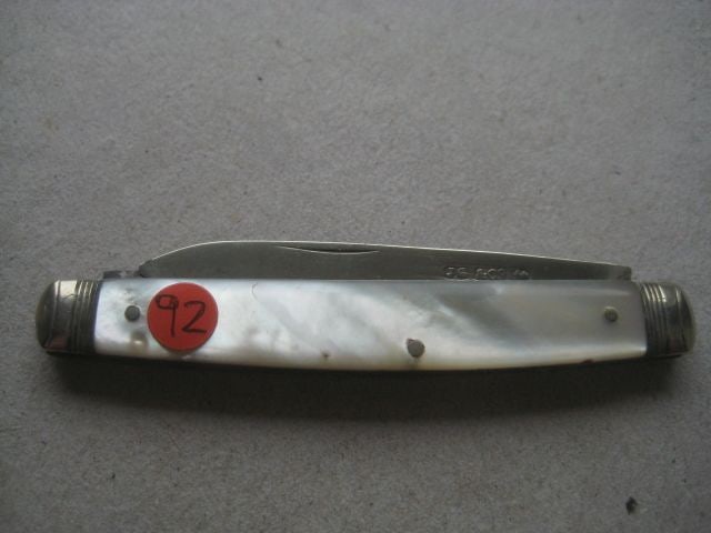 William IV Mother of Pearl Hafted Twin Bladed Folding Fruit Knife - 9