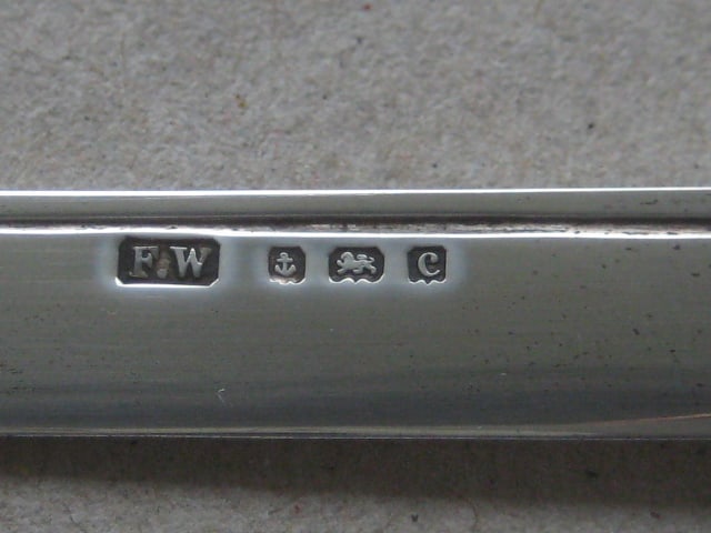 Rare Edwardian All Silver Pea Fruit Knife - 3