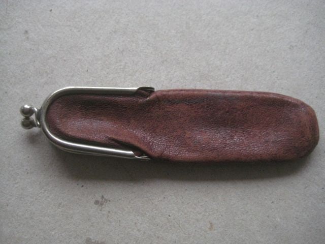 Victorian Leather and Suede Fruit Knife Purse Cases - 4