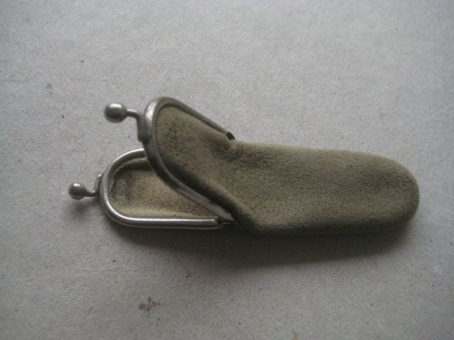 Victorian Leather and Suede Fruit Knife Purse Cases - 6