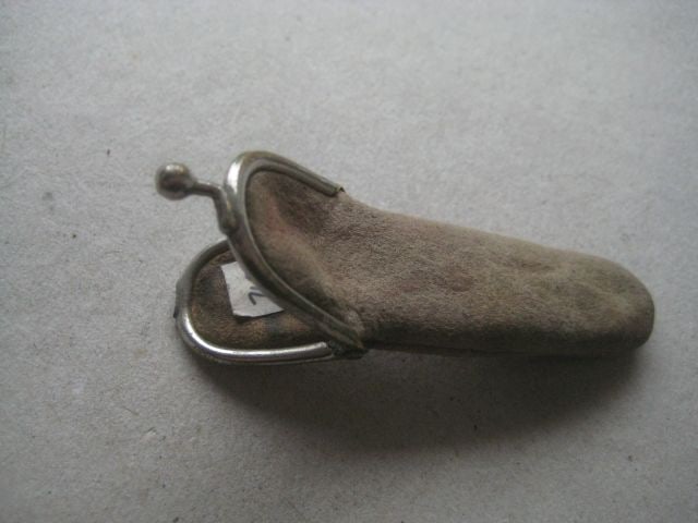 Victorian Leather and Suede Fruit Knife Purse Cases - 9