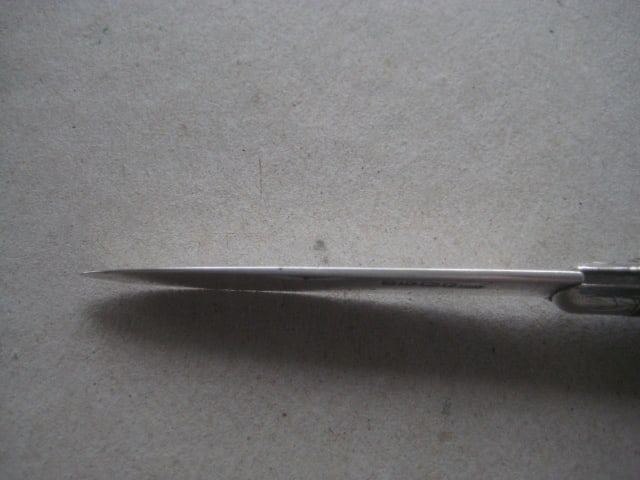 Victorian Mother of Pearl Hafted Silver Bladed Folding Fruit Knife - 7