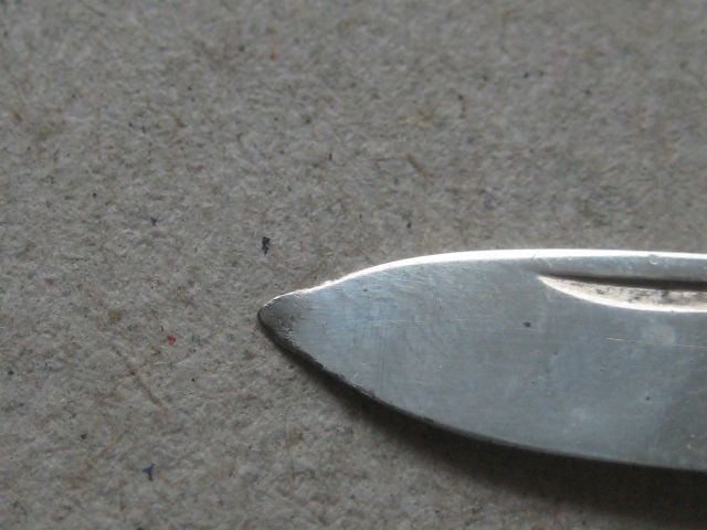 George V Mother of Pearl Hafted Silver Bladed Folding Fruit Knife - 5