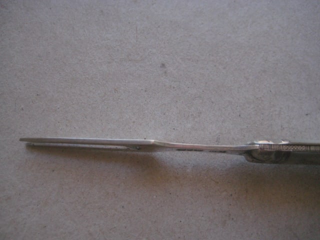 Victorian Mother of Pearl Hafted Silver Bladed Folding Fruit Fork - 8