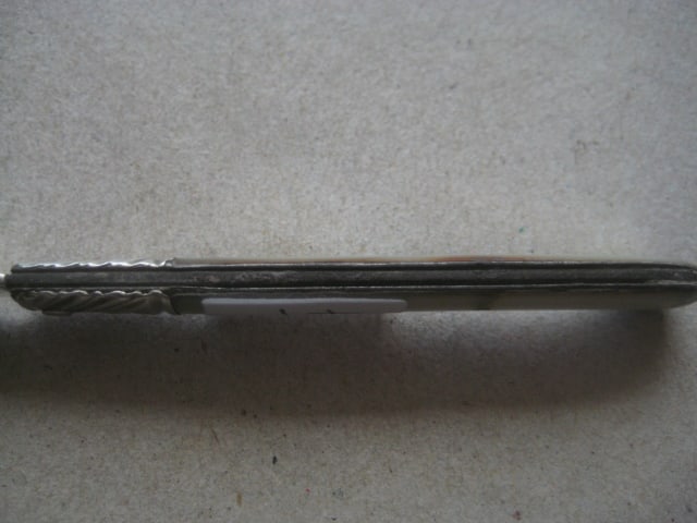 Rare George III Mother of Pearl Hafted Silver Bladed Folding Fruit Knife - 6