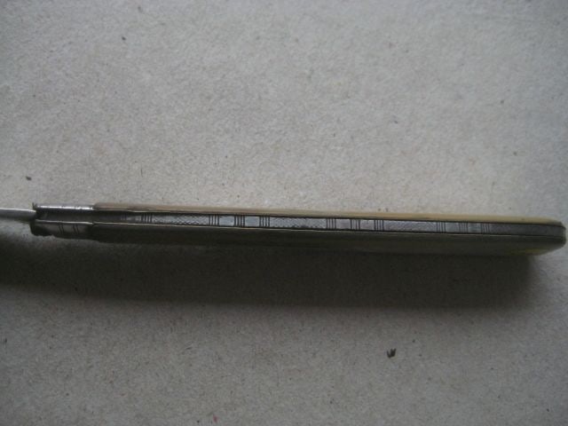 Victorian Mother of Pearl Hafted Silver Bladed Folding Fruit Knife - 8