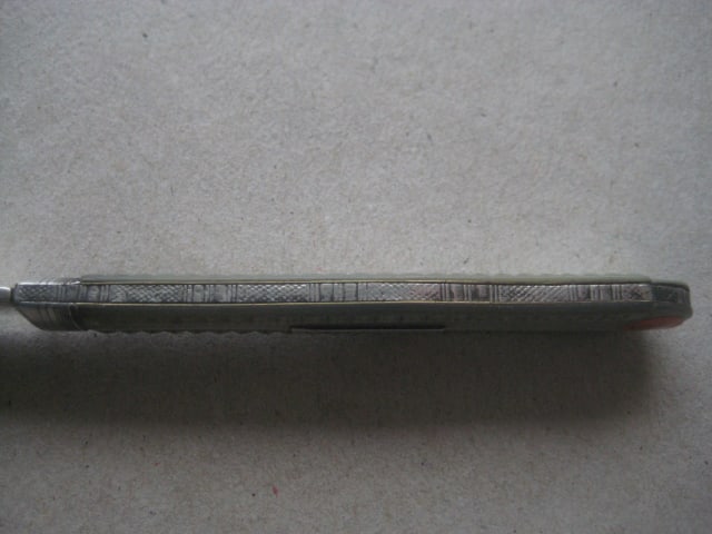 Victorian Mother of Pearl Hafted Silver Bladed Folding Fruit Knife - 7