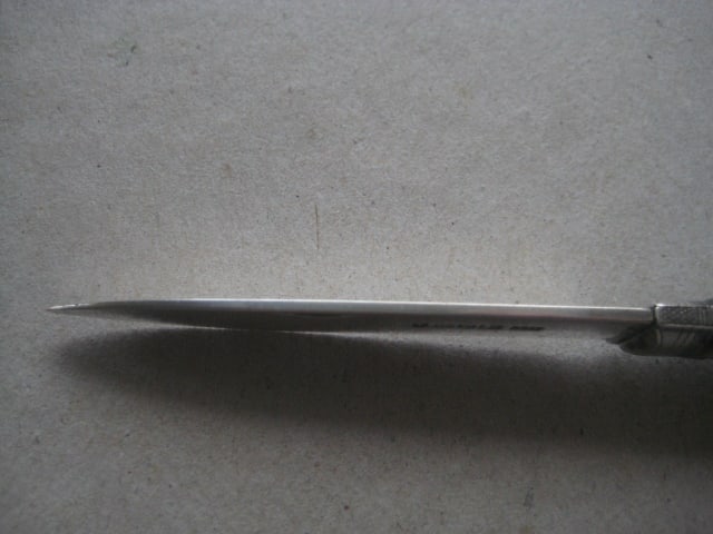 Victorian Mother of Pearl Hafted Silver Bladed Folding Fruit Knife - 8