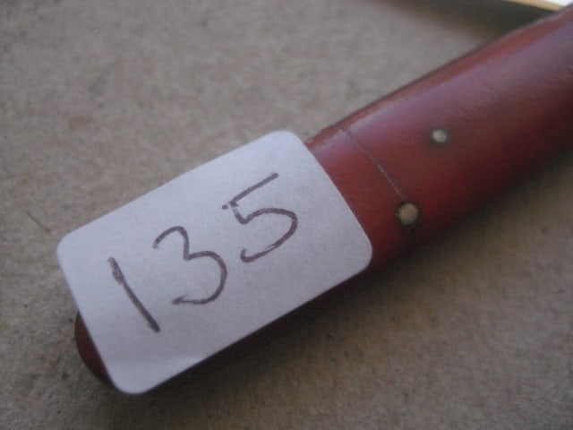George V Red Bakerlite Plastic Hafted Silver Bladed Folding Fruit Knife - 4
