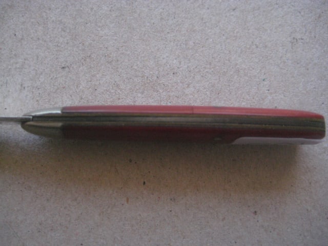 George V Red Bakerlite Plastic Hafted Silver Bladed Folding Fruit Knife - 7