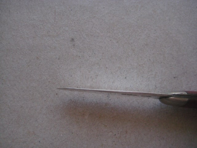 George V Red Bakerlite Plastic Hafted Silver Bladed Folding Fruit Knife - 8