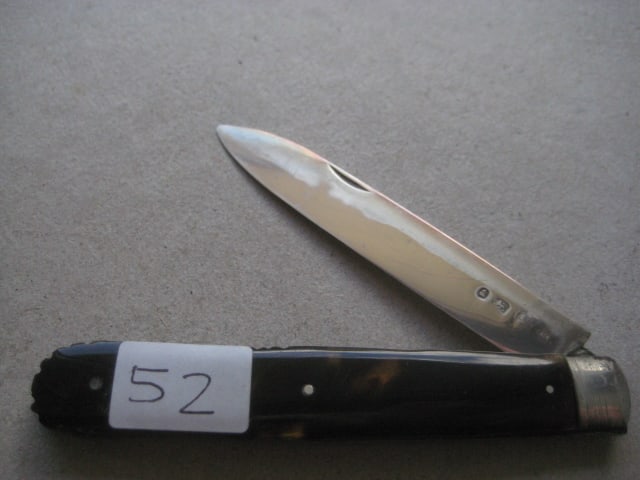 George IV Silver Bladed Folding Fruit Knife (1 of 11)
