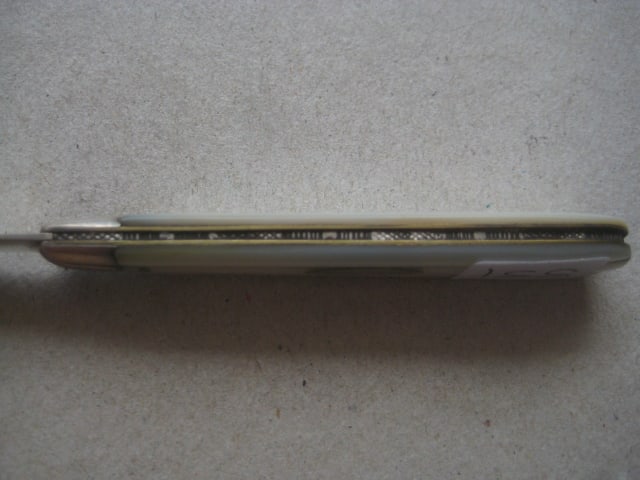 Victorian Mother of Pearl Hafted Silver Bladed Folding Fruit Knife - 6