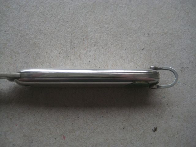 Victorian Silver Hafted Steel Bladed Folding Fruit Knife - 6