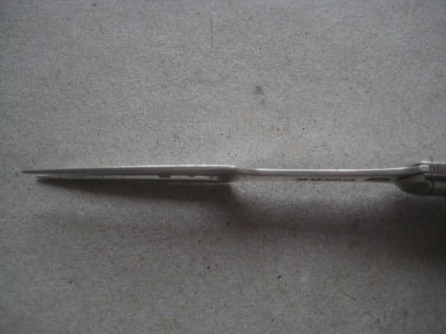 Victorian Mother of Pearl Hafted Silver Folding Fruit Fork - 7