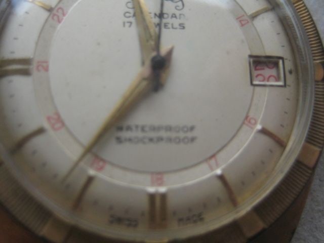 Vintage Gents Services Calendar 17 Jewels Wrist Watch - 6