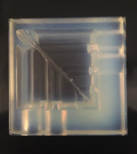 Andre Hunebelle (1896-1985) Art Deco, Opalescent Ashtray, Model M1123, 1930 - 11