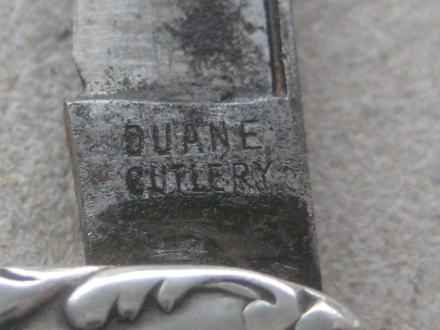 George V Silver Hafted Twin Steel Bladed Folding Penknife - 6