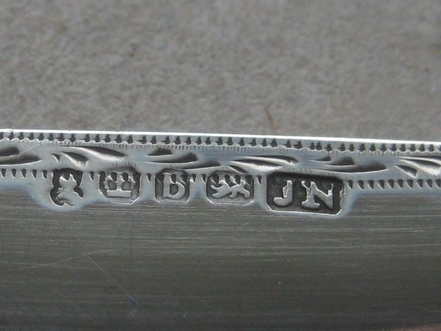 George IV Mother of Pearl Hafted Silver Bladed Folding Fruit Knife - 5